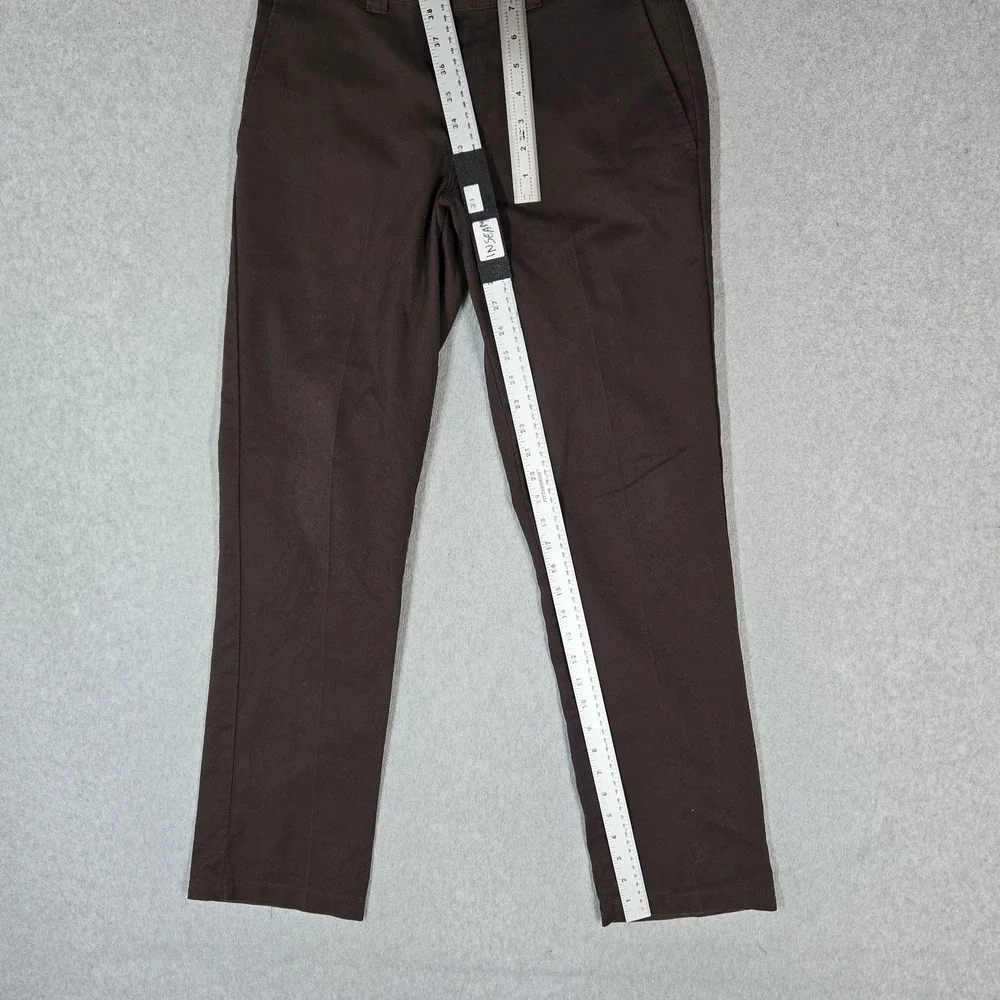 Dickies Men Pants 30X32 Brown Chino Twill FLEX Work Pants Logo 31